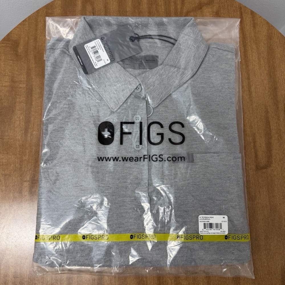 FIGS Gray Polo Tunic